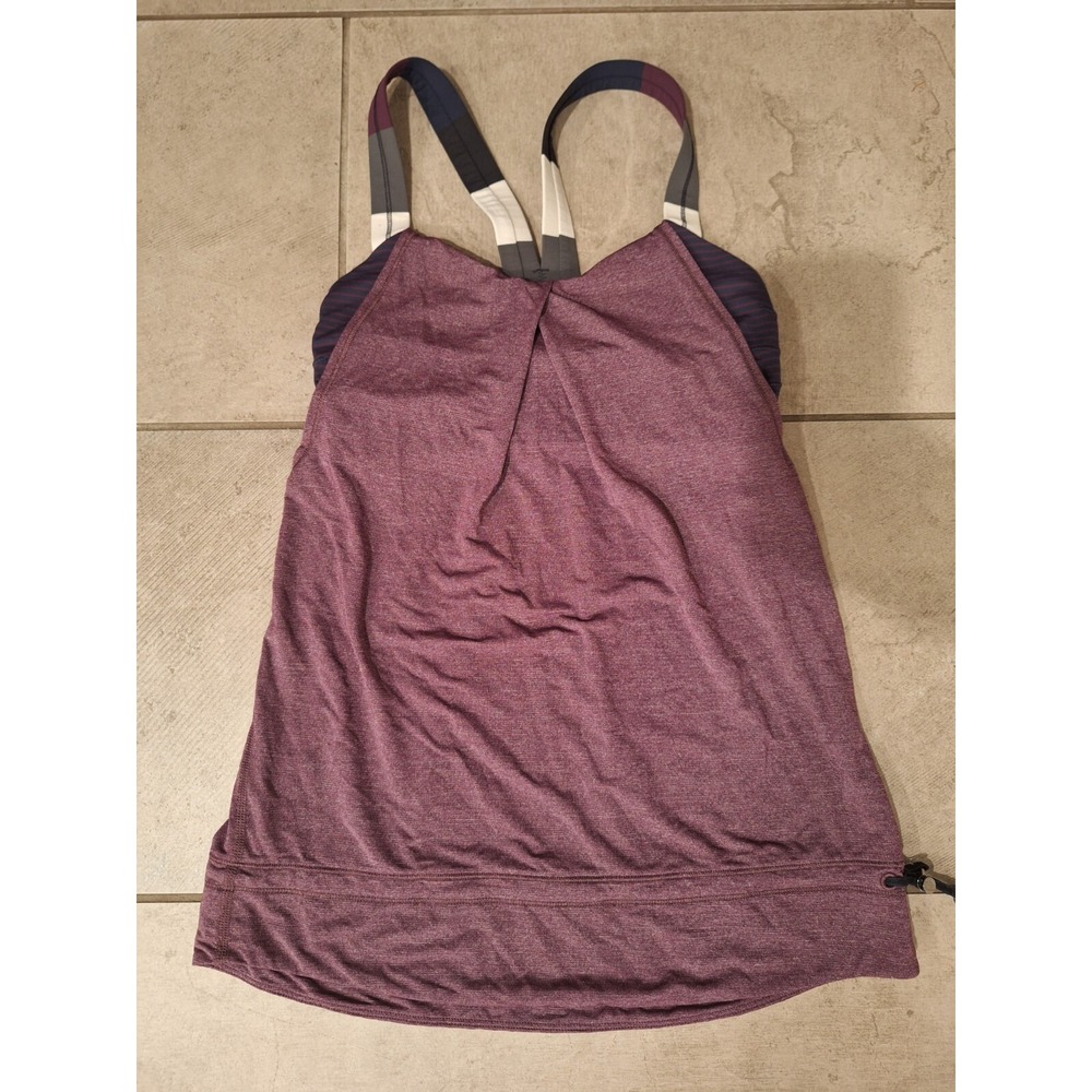 Lululemon Athletica purple racerback tank top size S-?